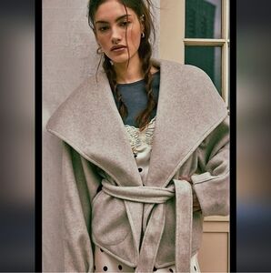 {NWOT} Free People Mina Jacket in Heathered Coffee, Large